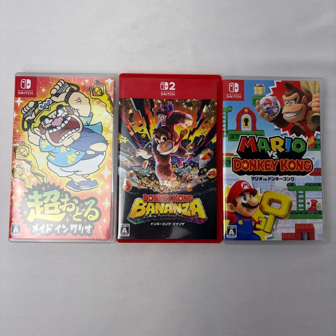 ニンテンドーカセット　ワリオ　ドンキーコングバナンザ　マリオVSドンキーコング