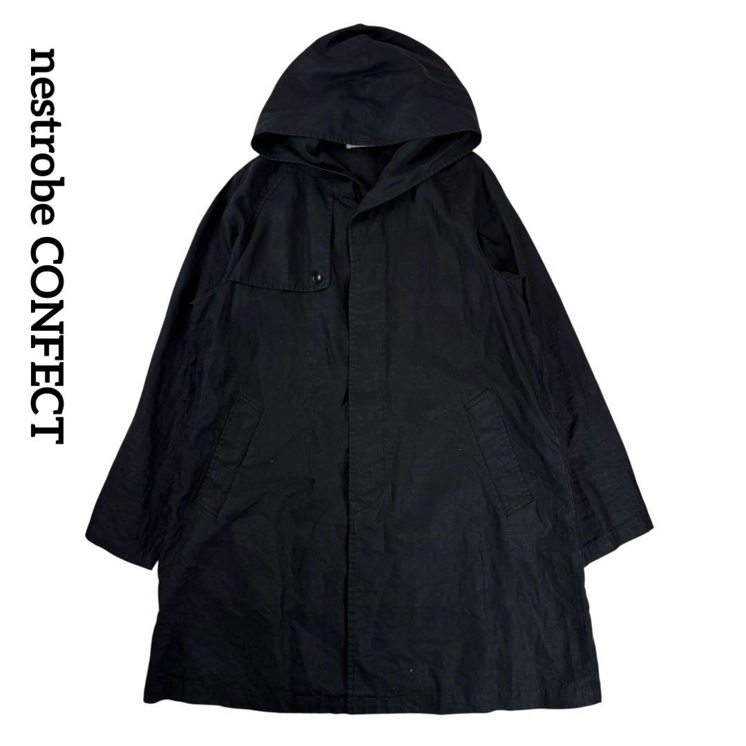 nestrobe CONFECTリネンフーデッドラグランコート コンフェクト