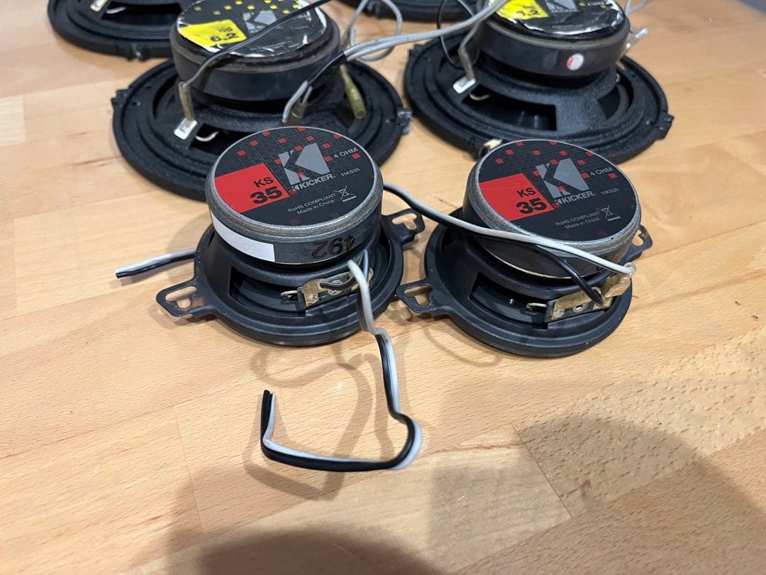 6個セット KICKER 11DS6.2 クロスオーバーツイーター16.5 cm