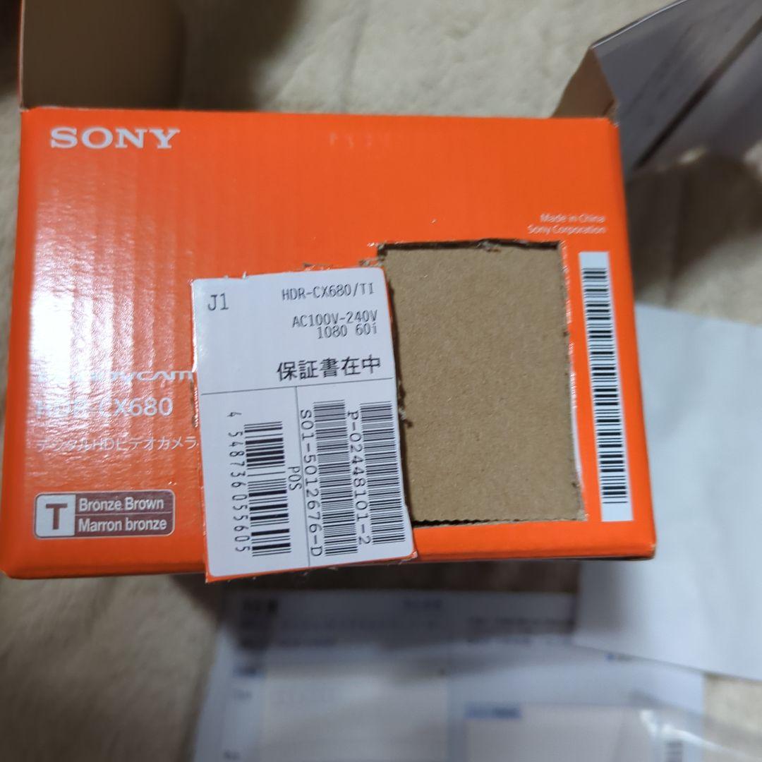 ほぼ新品 19年製　SONY HDR-CX680 デジタルHDビデオカメラ