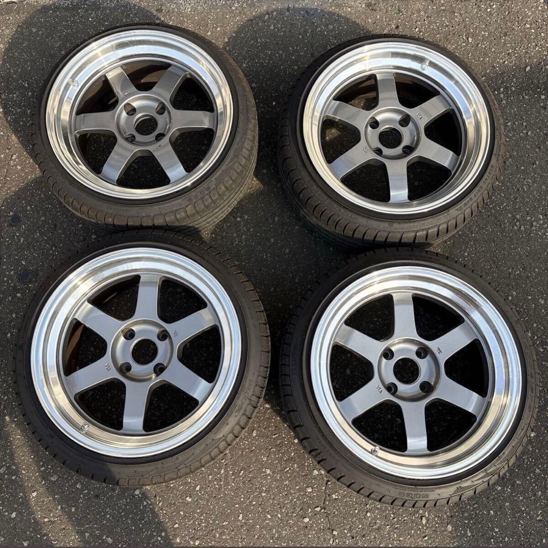 【廃盤サイズ】RAYS TE37V 17インチ 114.3-4H 4本セット