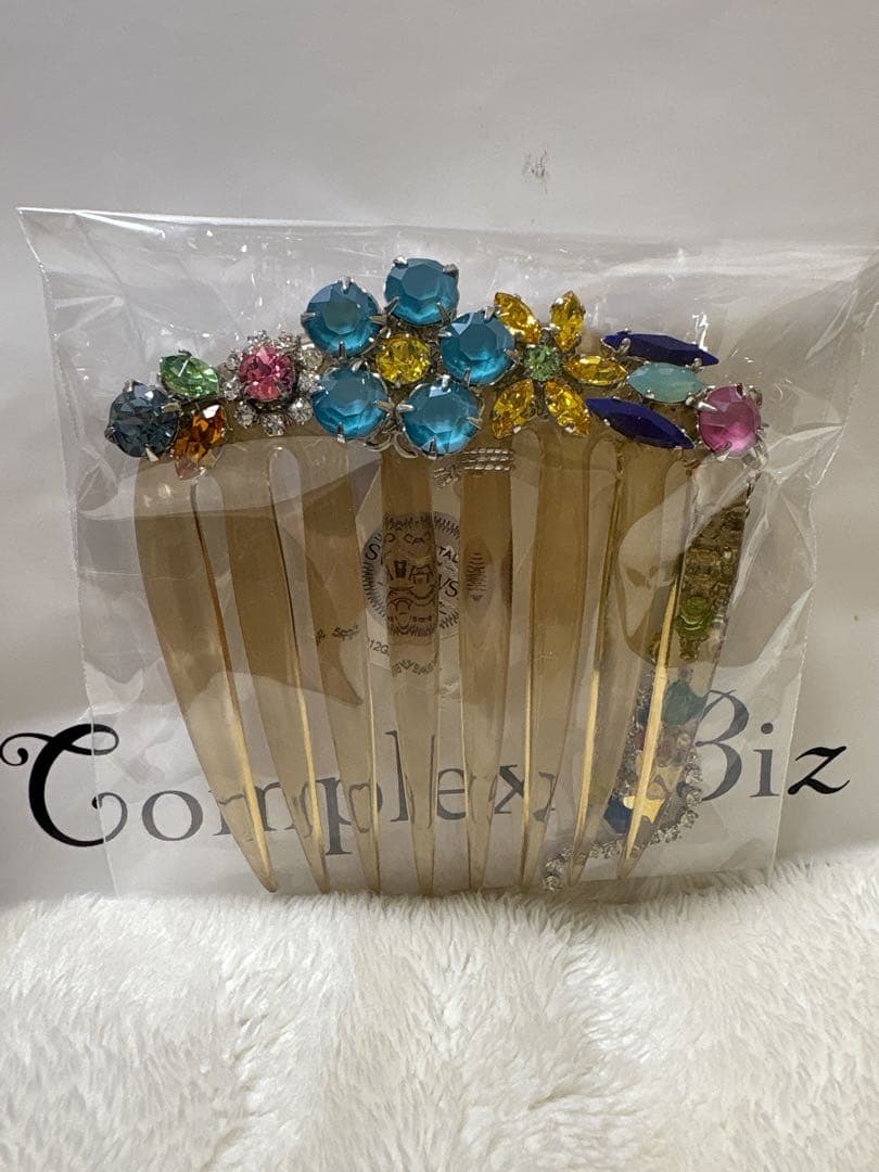 【新品未使用】コンプレックスビズ　スワロフスキー　ヘアコーム