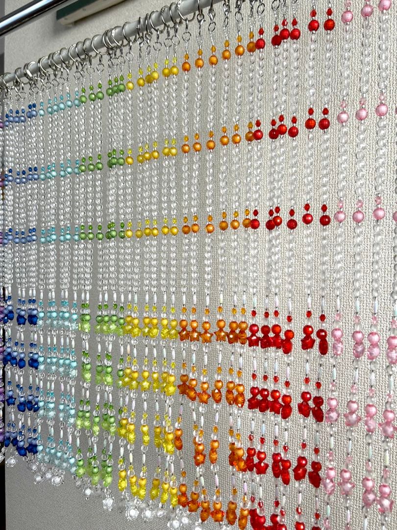 Tamaのれん　ビーズのれん　ビーズカーテン　星のビーズ　ビーズ