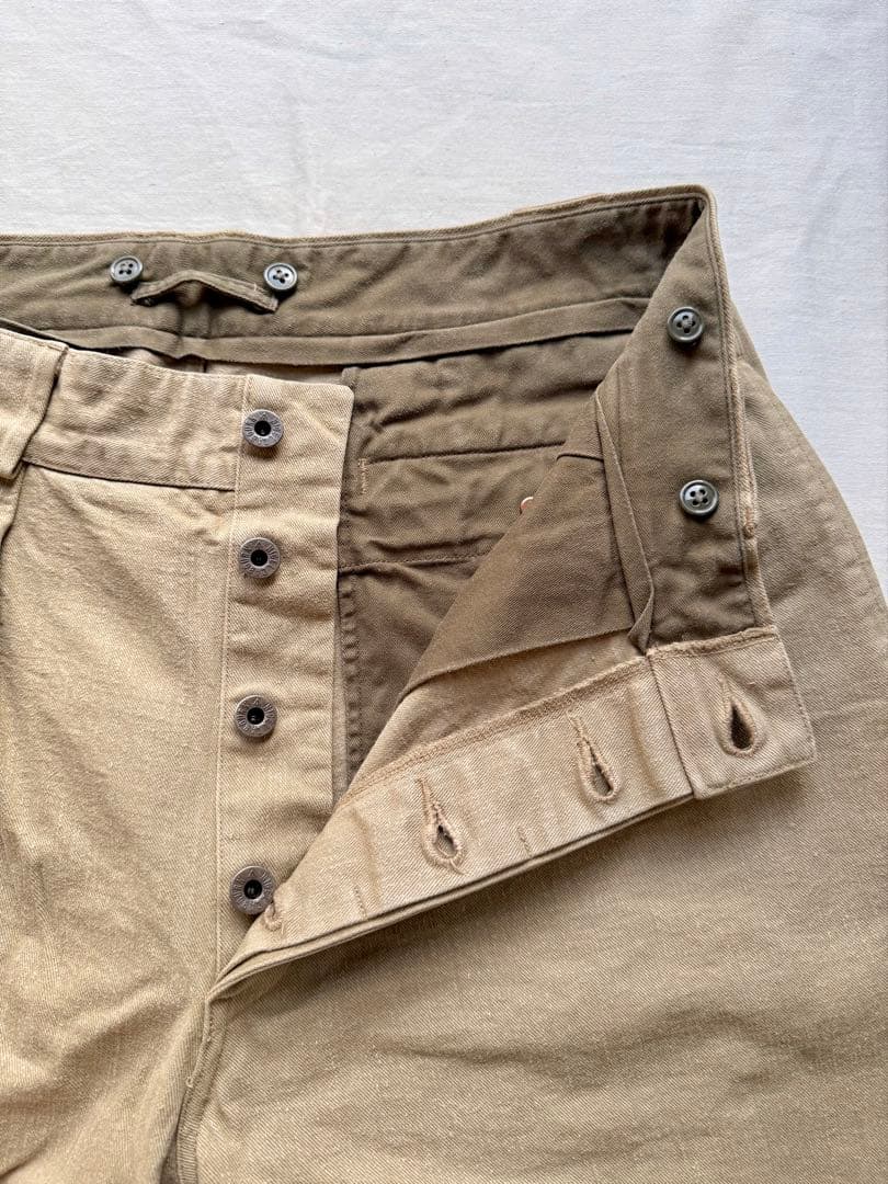 Nigel Cabourn ナイジェルケーボン　厚手コットンパンツ36 ベージュ