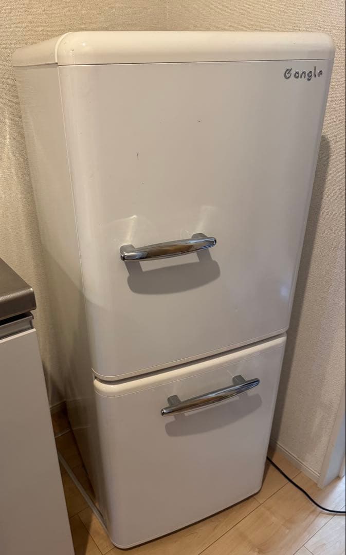 e angleレトロ調 冷蔵庫 ANG-RE151-A1 エディオン 2020年