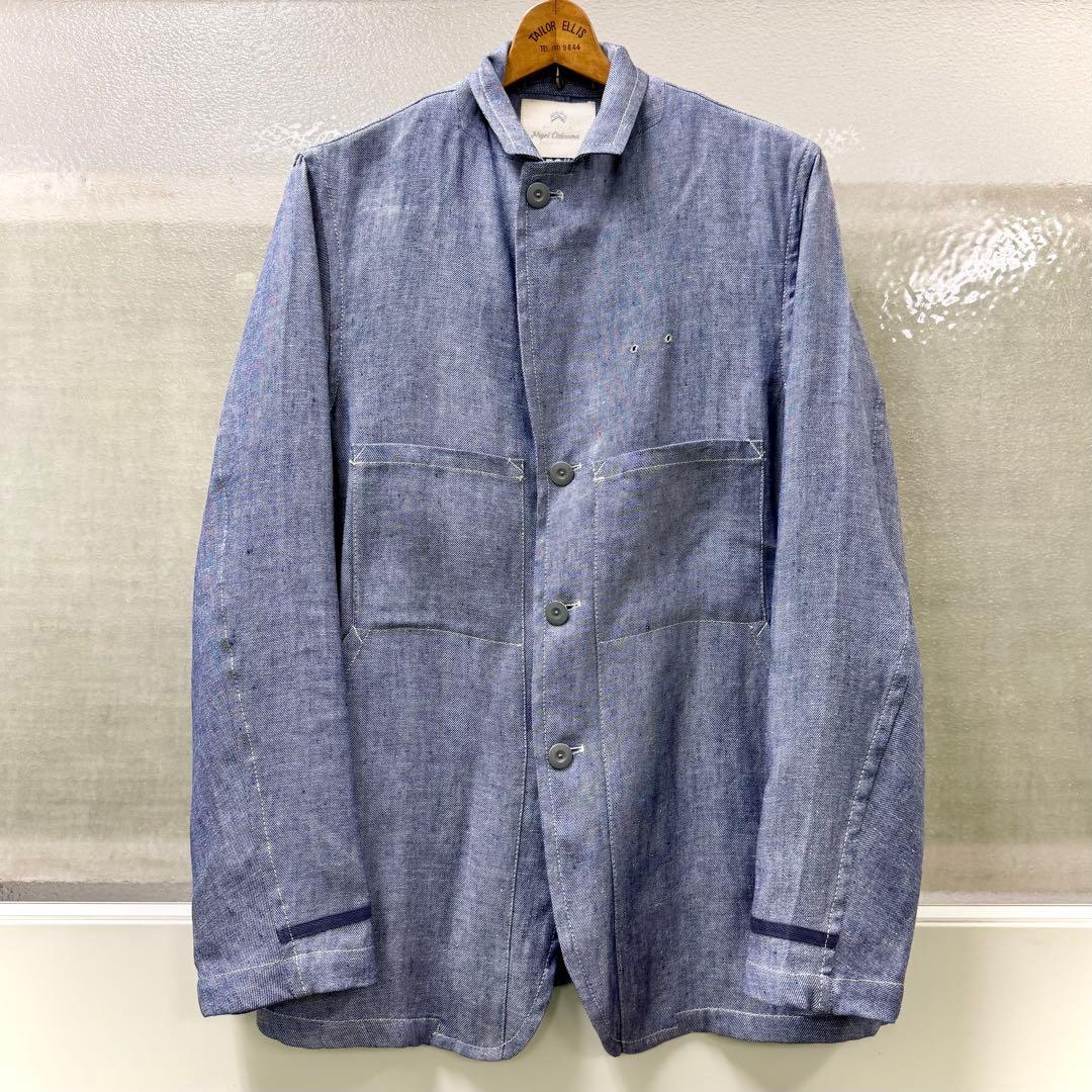 Nigel Cabourn AUTHENTICリネンデニムジャケット50 UK製