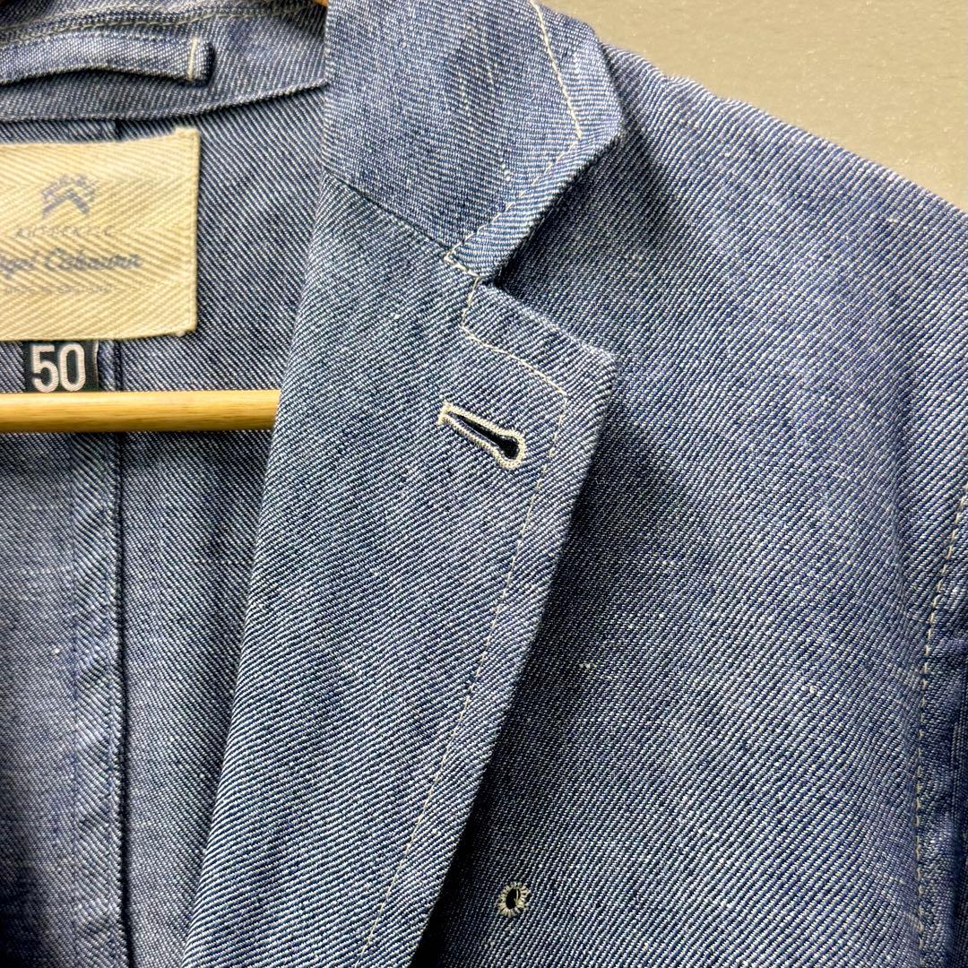 Nigel Cabourn AUTHENTICリネンデニムジャケット50 UK製