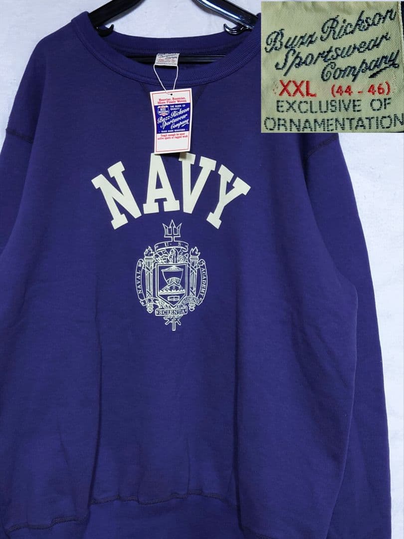 新品未使用 BUZZ RICKSON NAVY スウェット トレーナー