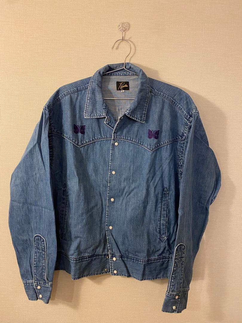 Needles デニムジャケット XL 蝶刺繍
