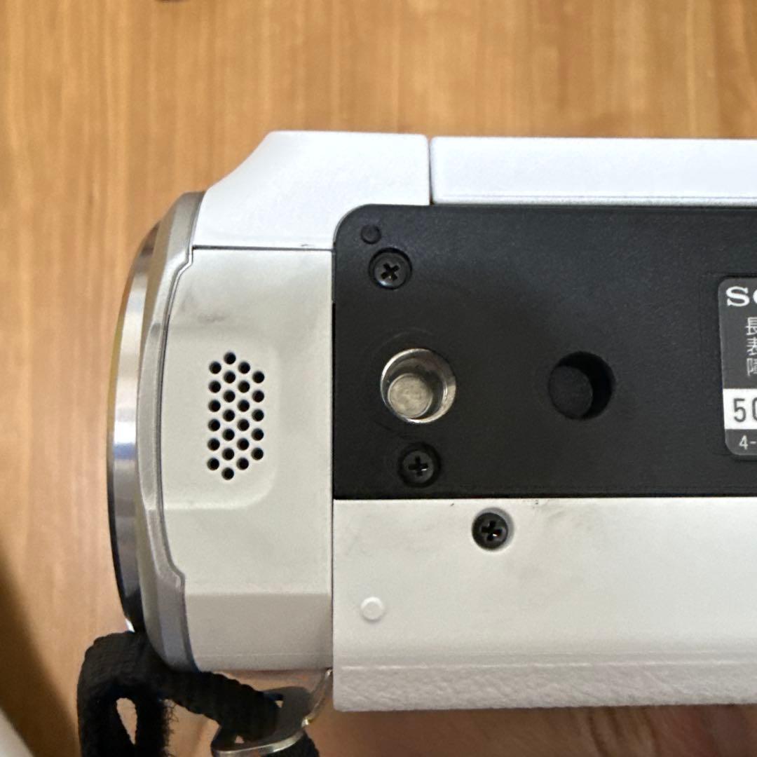 【美品】SONY ビデオカメラ HDR-CX680 ホワイト　ケース付き