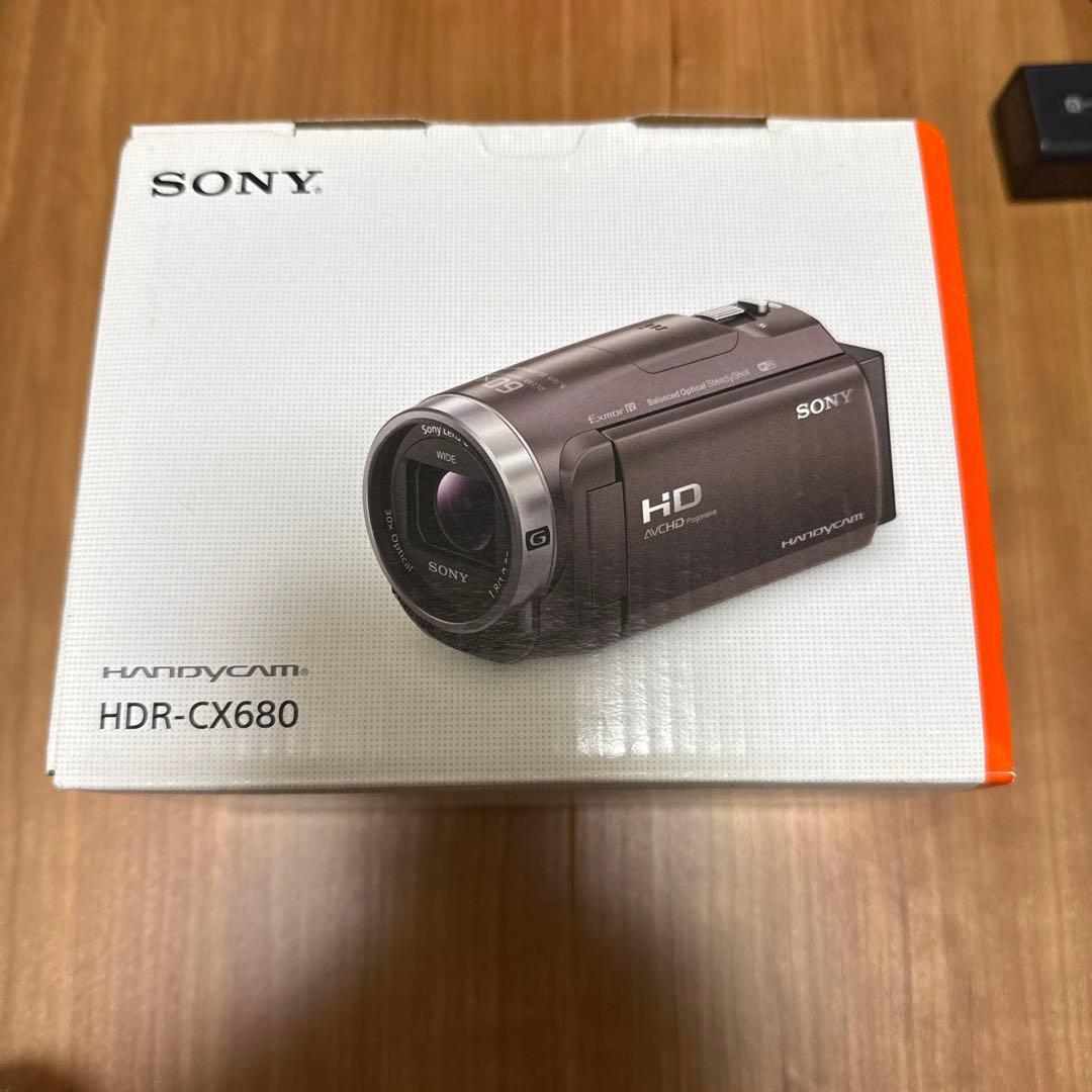 【美品】SONY ビデオカメラ HDR-CX680 ホワイト　ケース付き