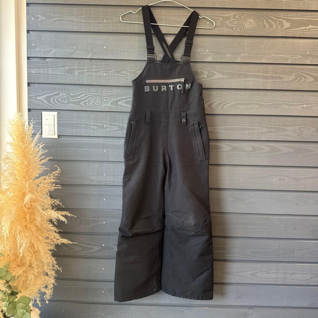 キッズGoretex 130〜140 BURTON ブラック ビブパンツ