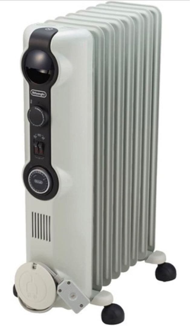 デロンギオイルヒーター8~10畳用]ゼロ風暖房 ホワイト HJ0812