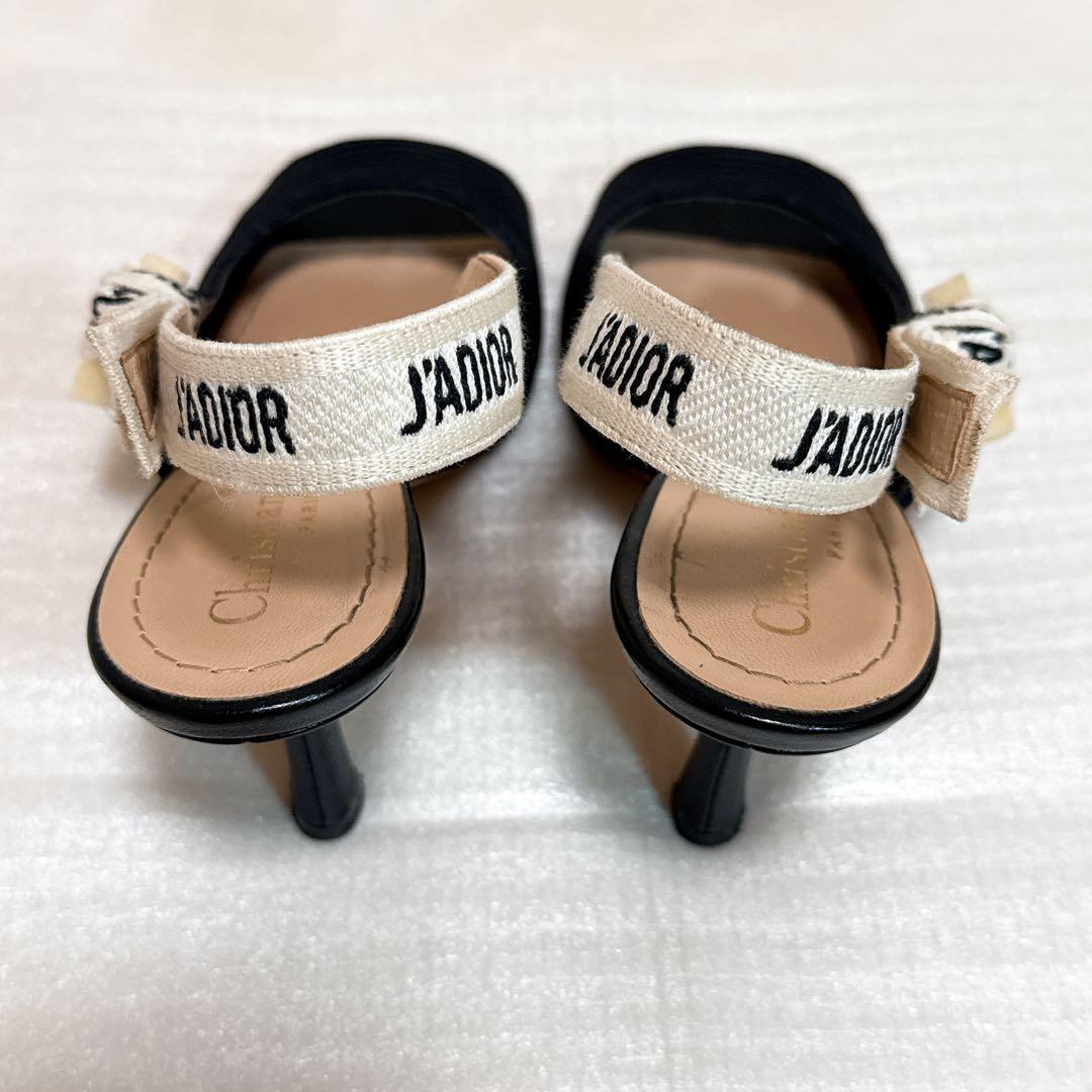 美品✨ ディオール スリングバックパンプス ミュール 34 ブラック