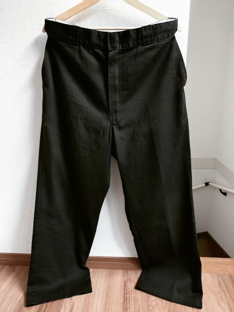 90年代　USA製 ディッキーズ　真っ黒　黒　ブラック　タロンジップ　カーハート