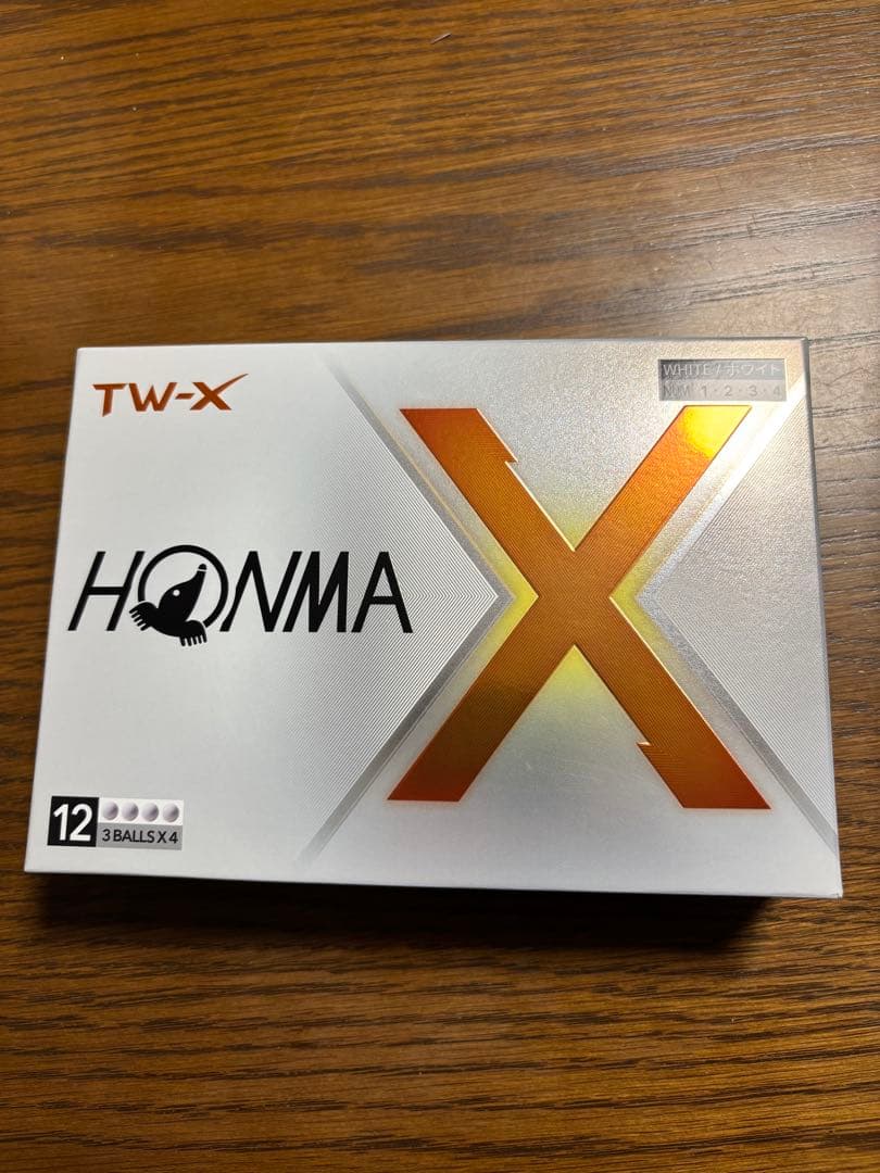 本間ゴルフ　TW-X　2024年モデル　３ダース ホワイト