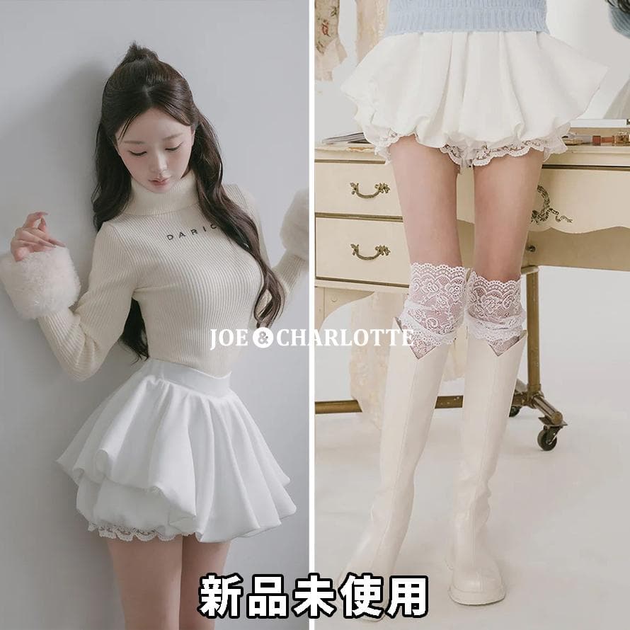 ダーリッチ darich ボリュームバルーンミニスカート ホワイト FREE