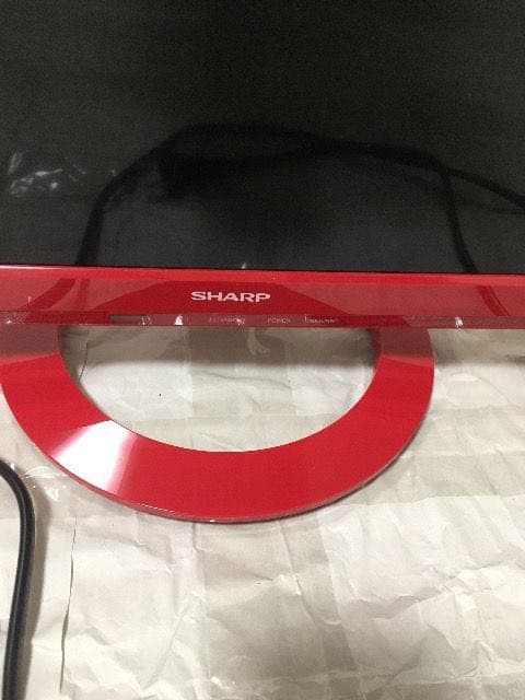 シャープ アクオス 美品 赤 テレビ　24インチ