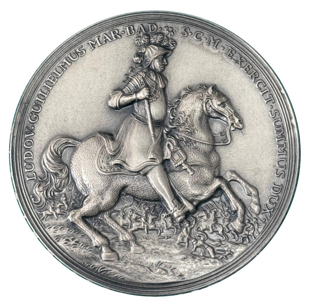 1955 ドイツ バーデン ヴィルヘルム 生誕300周年 大型 レア 純銀メダル