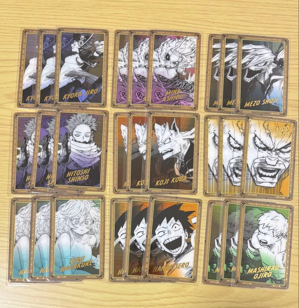 ヒロアカ原画展 箔押し クリアカード