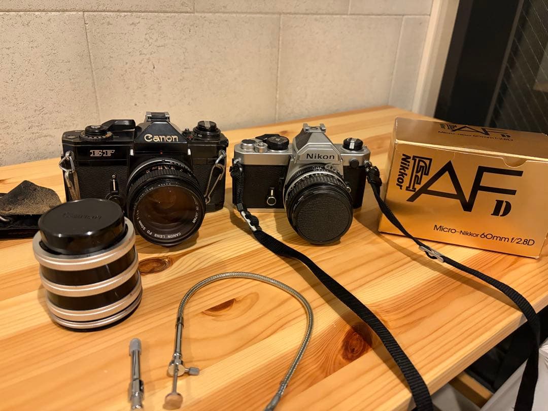 Canon EF & Nikon キヤノン&ニコン　フィルムカメラセット