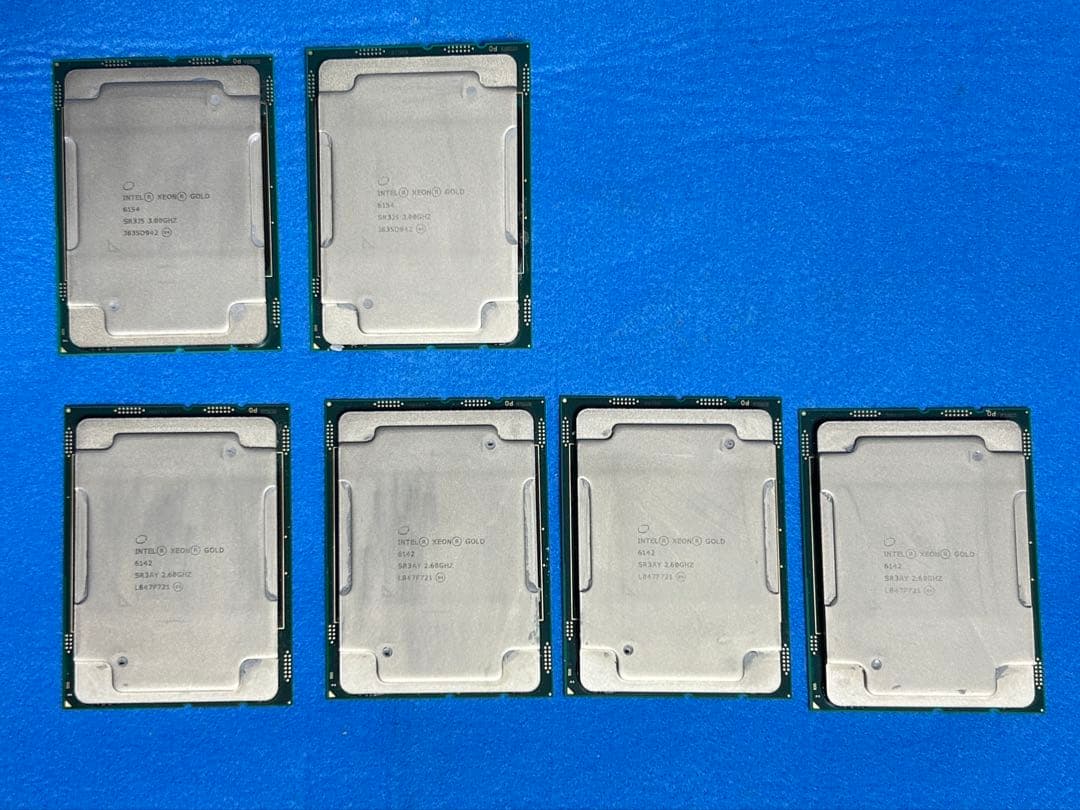 サーバー用Intel XEON GOLD 6154 x2枚+ 6142 x4枚