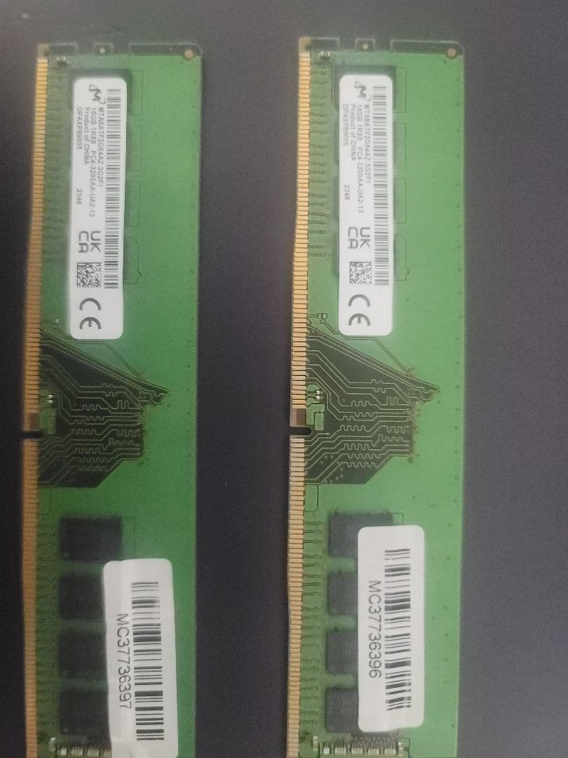 DDR4 3200 16gb 2枚 合計32gb