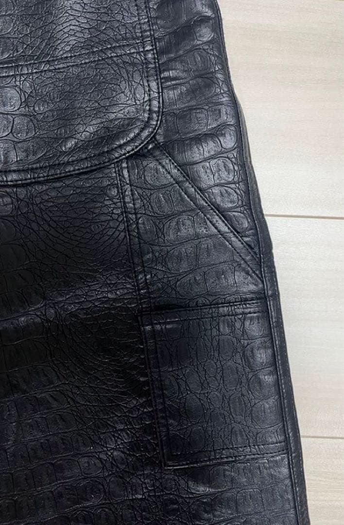 こ*ぎ様 Supreme レザーパンツ Faux Croc Painter Pa
