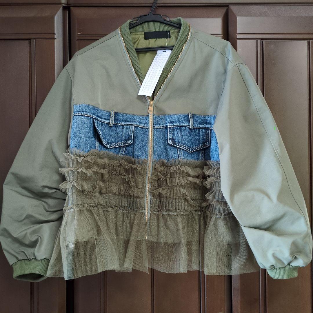 どーんと❗️新品‼️ミカーレミカーレ異素材ドッキングジャケット