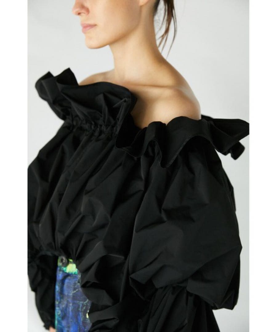 美品　ENFOLD オフショルダートップス　黒