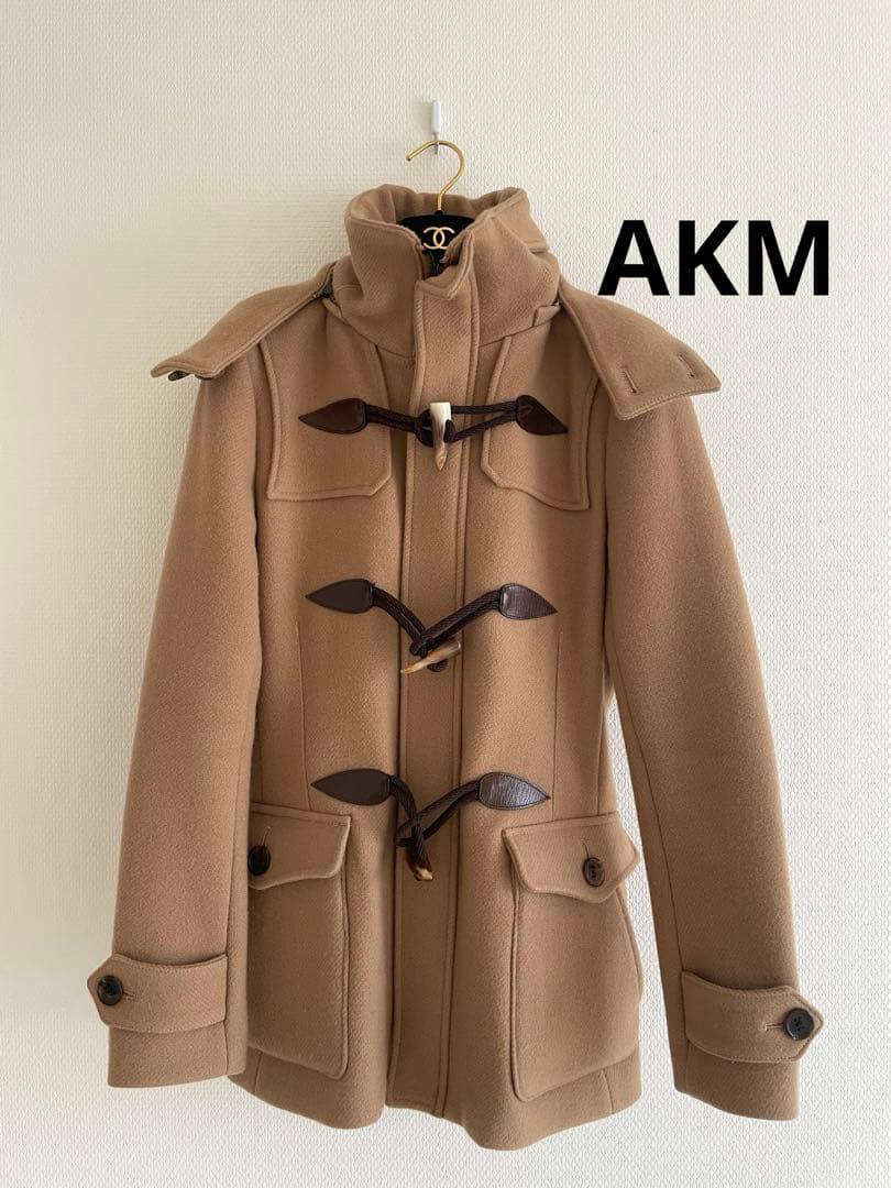 ✨AKM✨LEONに掲載キャメルダッフルコート定価136,500円サイズM