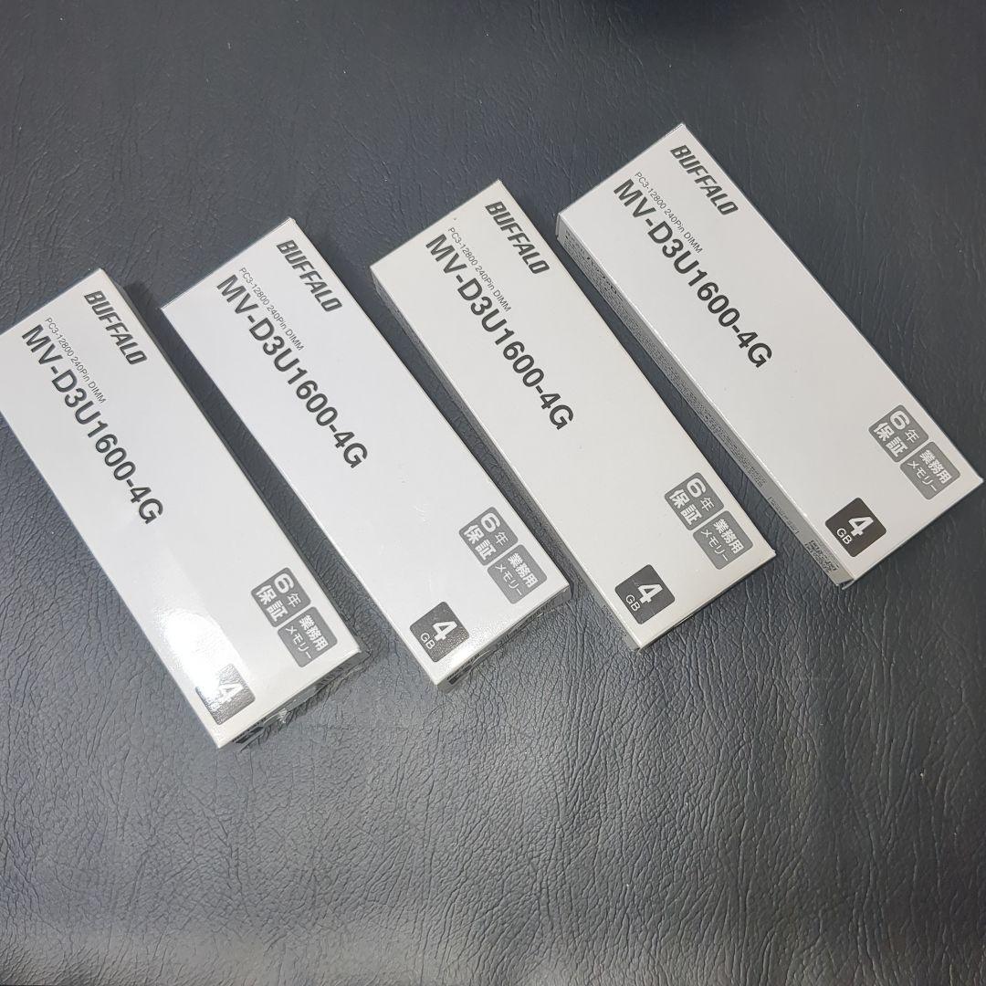 DDR3メモリ 16GB(4GB×4) セット BUFFALO