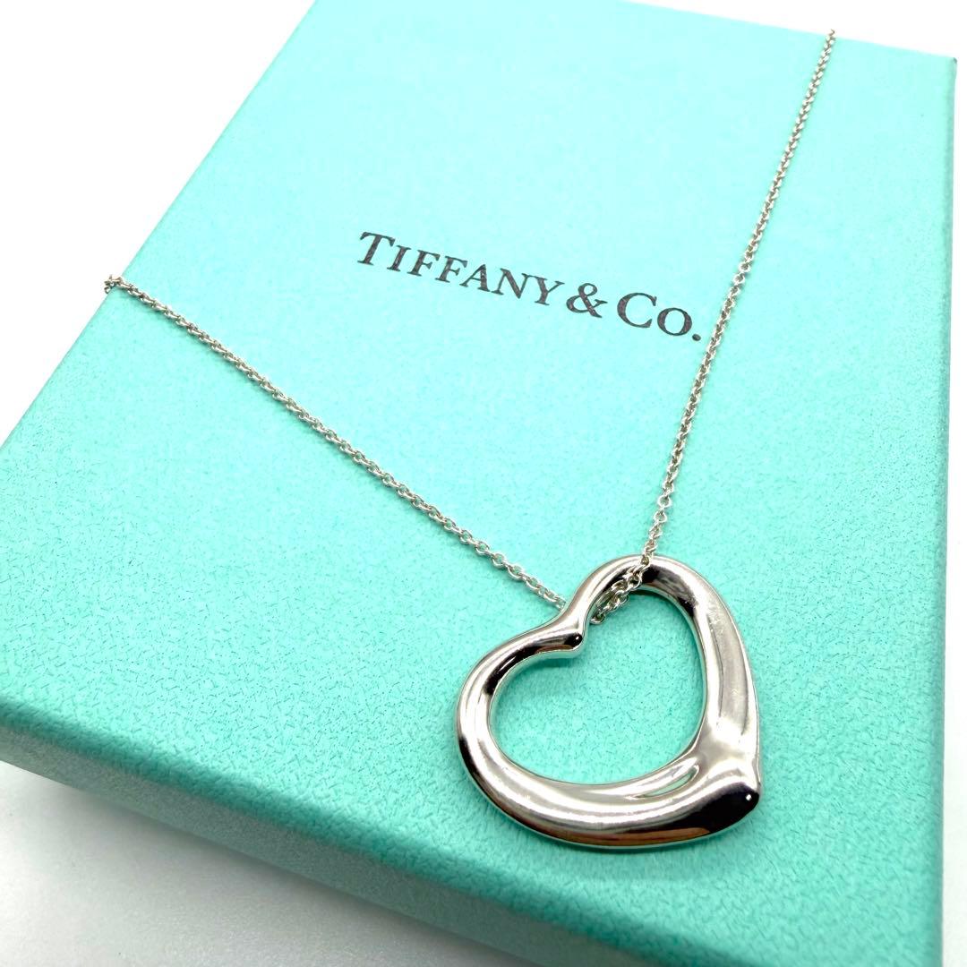 ★美品★Tiffany&co. ティファニー オープンハート ネックレス 925
