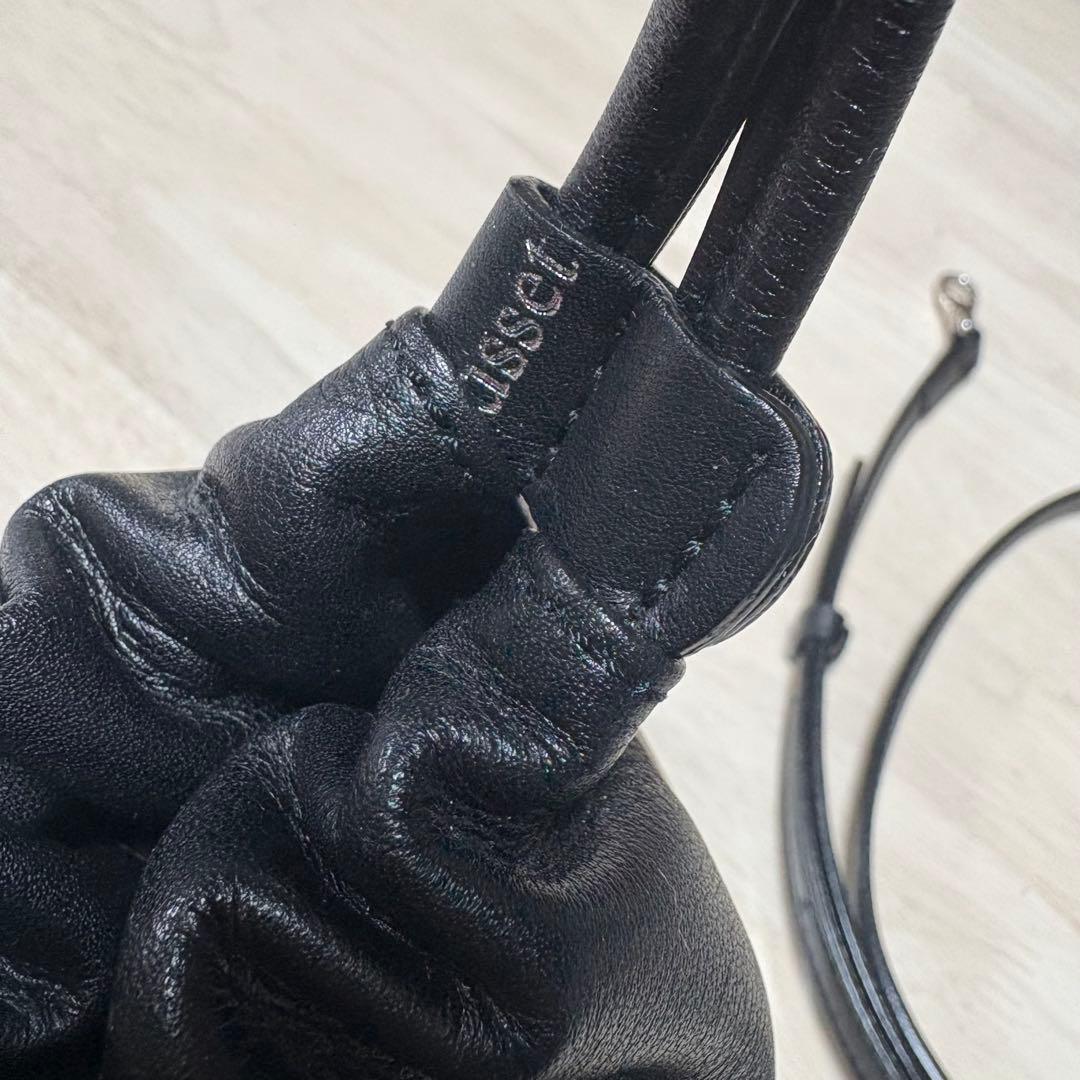 russet レザー巾着 4WAYショルダーバッグ レザーキーリングセット