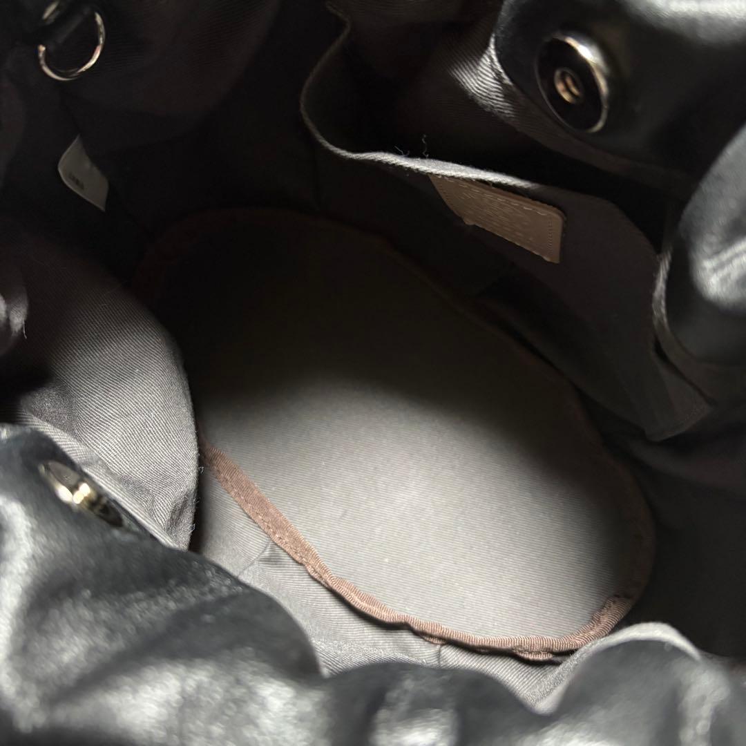 russet レザー巾着 4WAYショルダーバッグ レザーキーリングセット