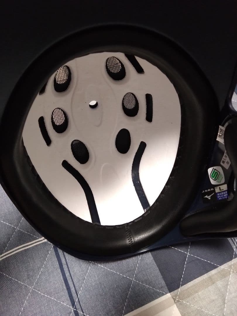 ミズノ 野球右打者用軟式艶消し片耳ヘルメット Lサイズ