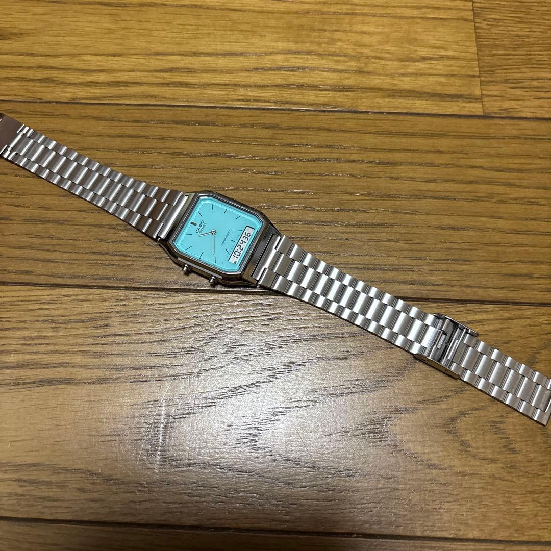 CASIO 5154P*JA デジタル腕時計　ティファニーブルーカラー