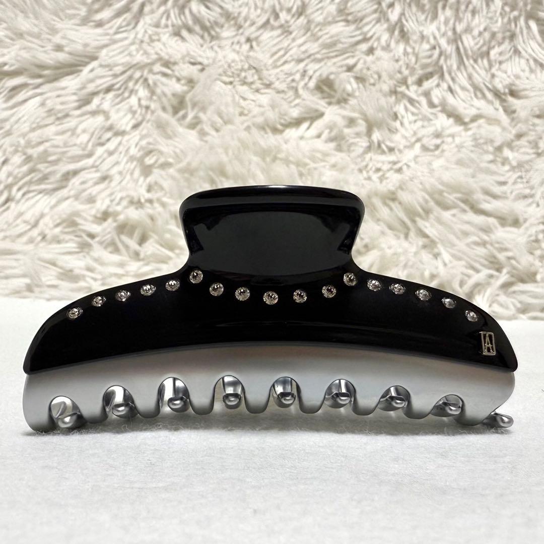 アレクサンドル ドゥ パリ スワロフスキー ヘアクリップ L ヴァンドーム 黒