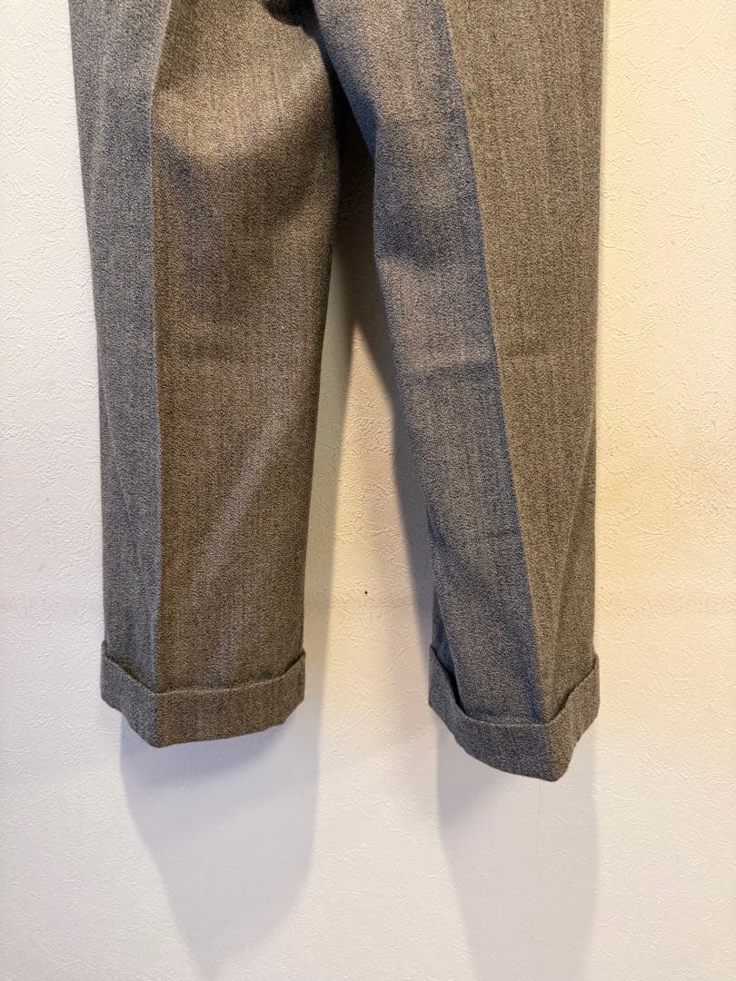 NEAT ワイドトラウザーズ　ヴィンテージフォックスツイード　サイズ48