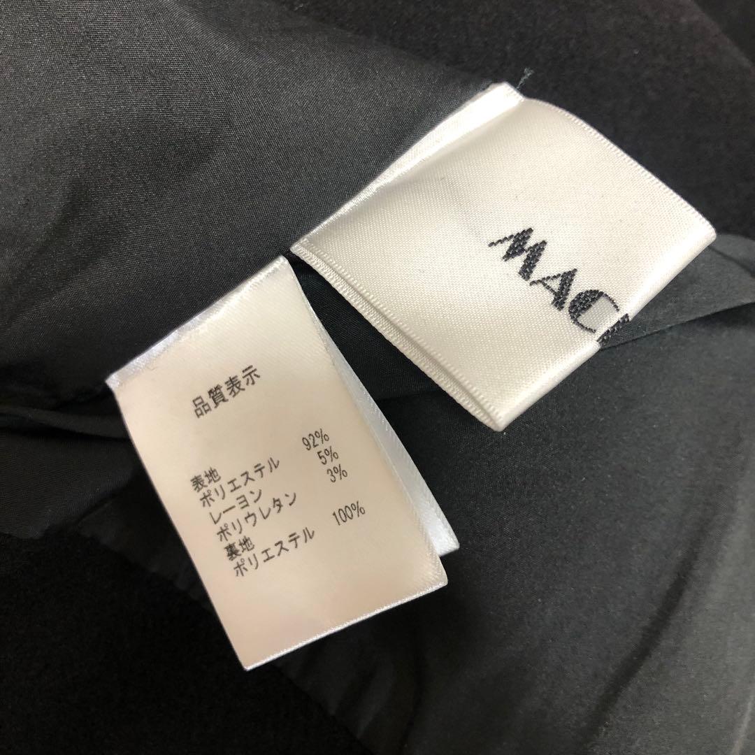 machatt ウールライクフォルムベスト ブラック