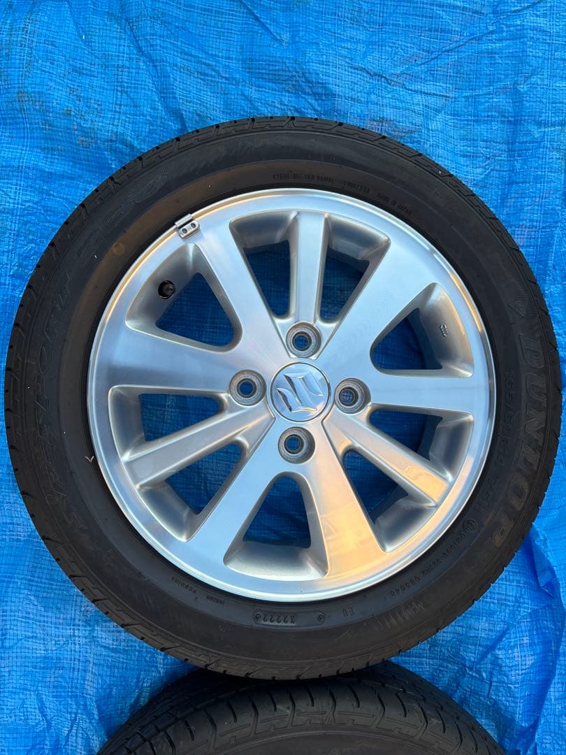 現行エブリィワゴン14インチ純正アルミホイール&タイヤ300ｋｍ走行