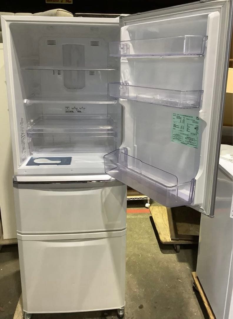 三菱 3ドア冷蔵庫 MR-C34X-W 335L 2013年製