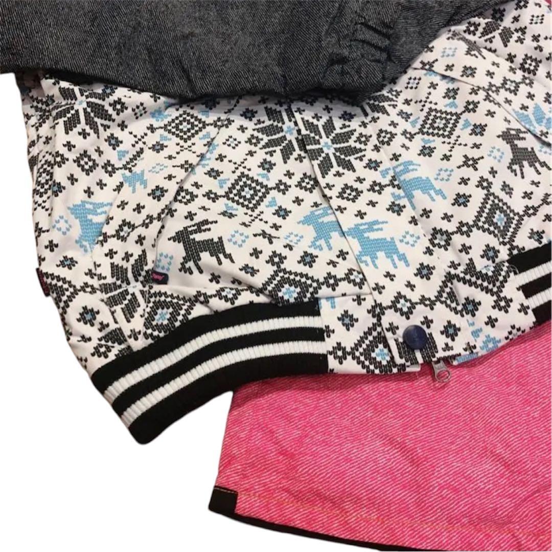 えみる様 ウエア レディース スノボ スノーボード スキー 9号 上下 ピンク