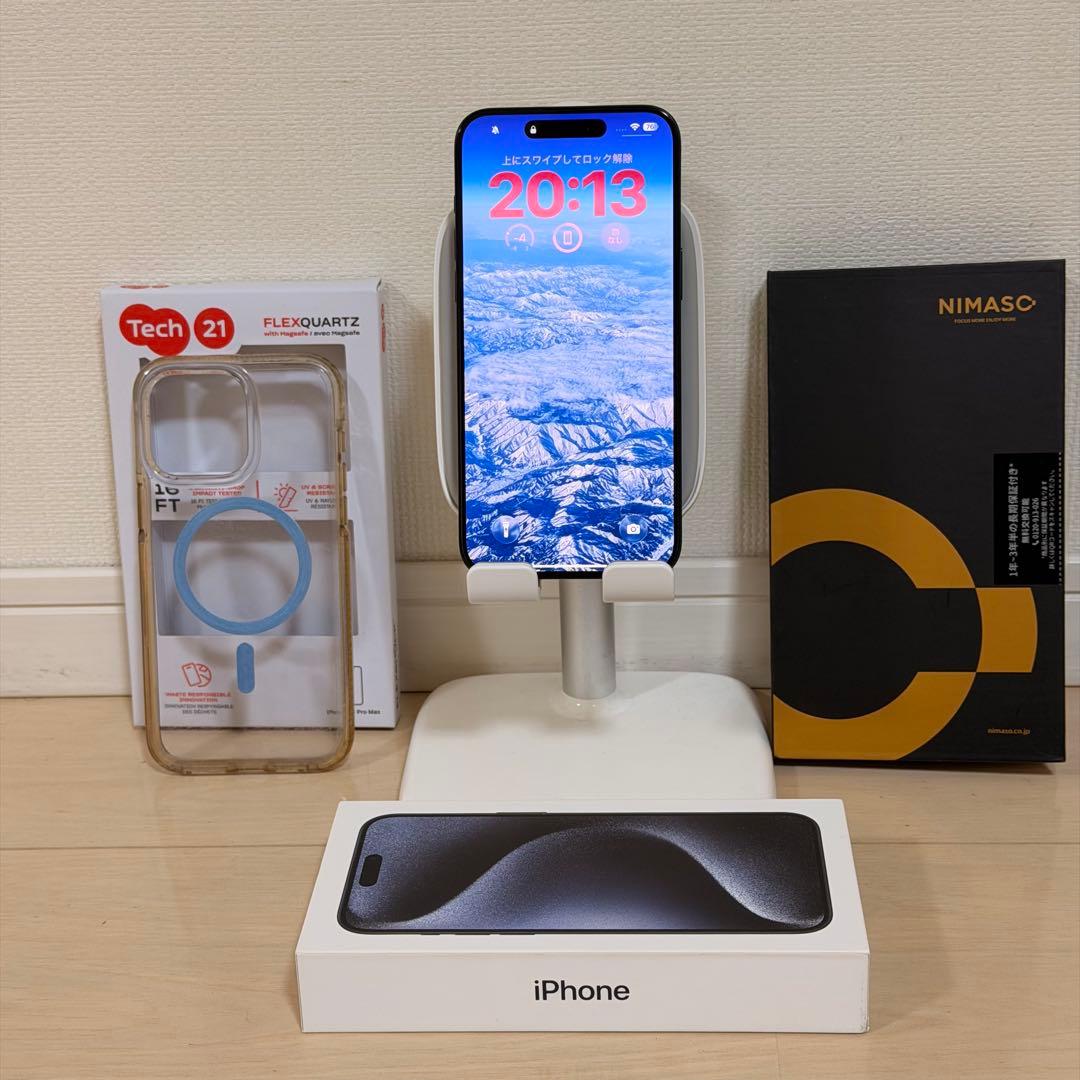 美品iPhone 15 Pro Max 512GB バッテリー89%