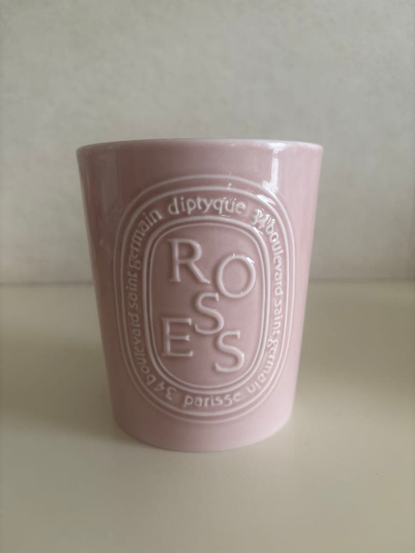 【diptyque】 ROSEキャンドル 600gラージサイズ　ピンク