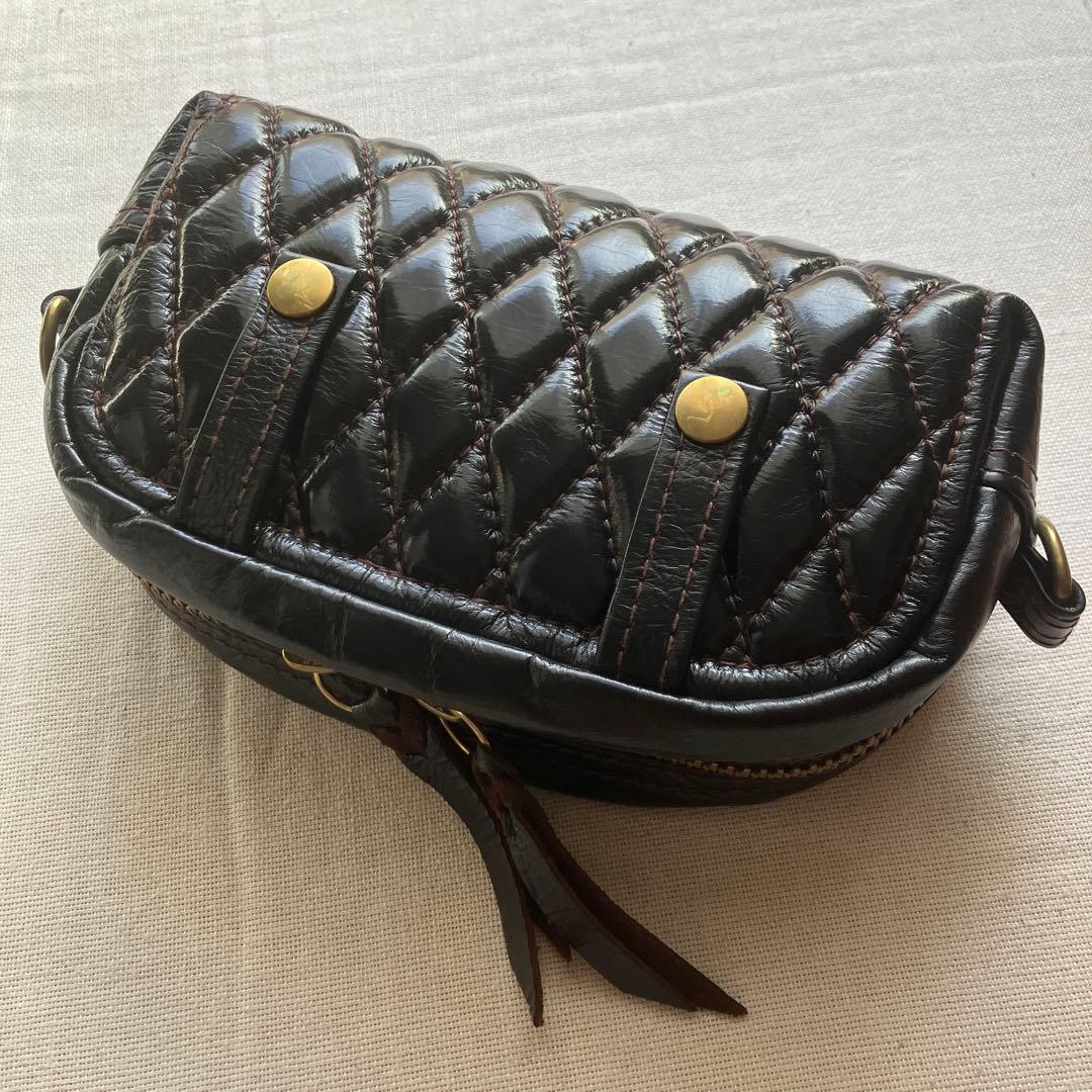 【かつかわ】スタンダードモーターサイクルレザー　ベルトポーチL 茶芯