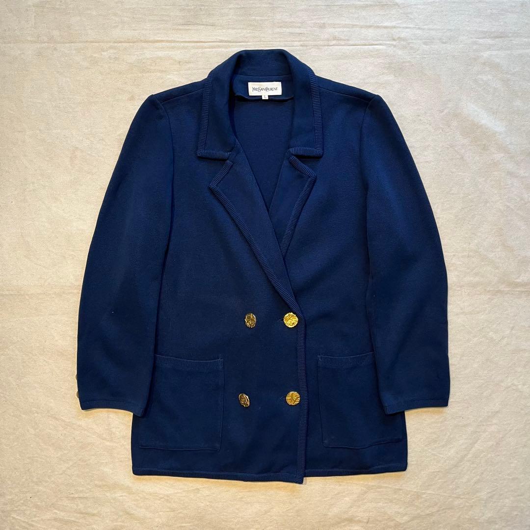 ジャケット・アウター Yves Saint Laurent knit tailored jacket