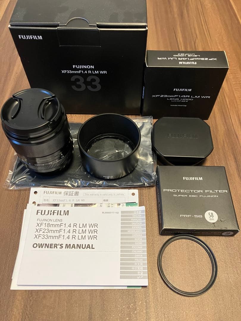 富士フイルム FUJIFILM XF33mmF1.4 R LM WR など