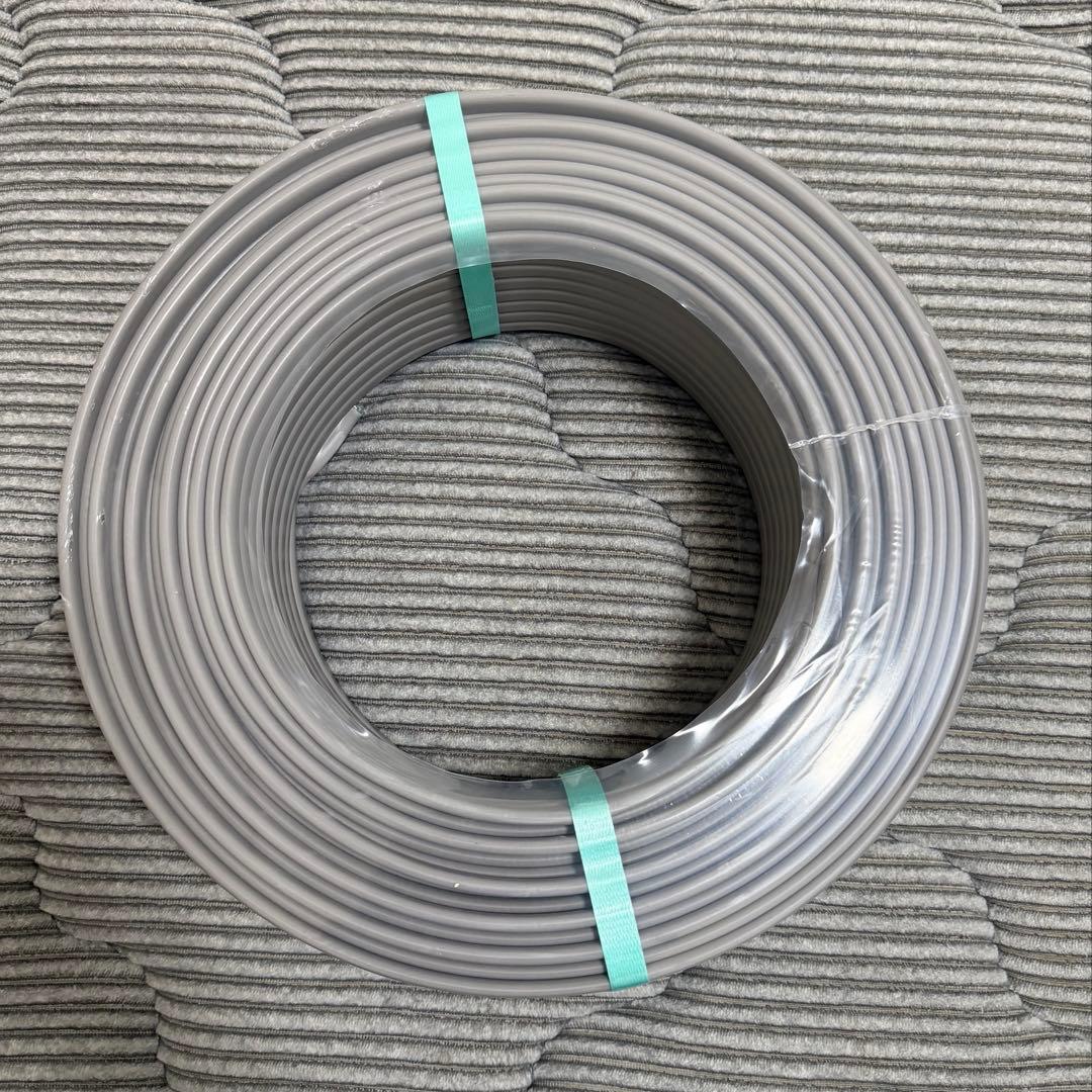 弥栄電線株式会社　VVF2.0-3c 100m 黒白緑