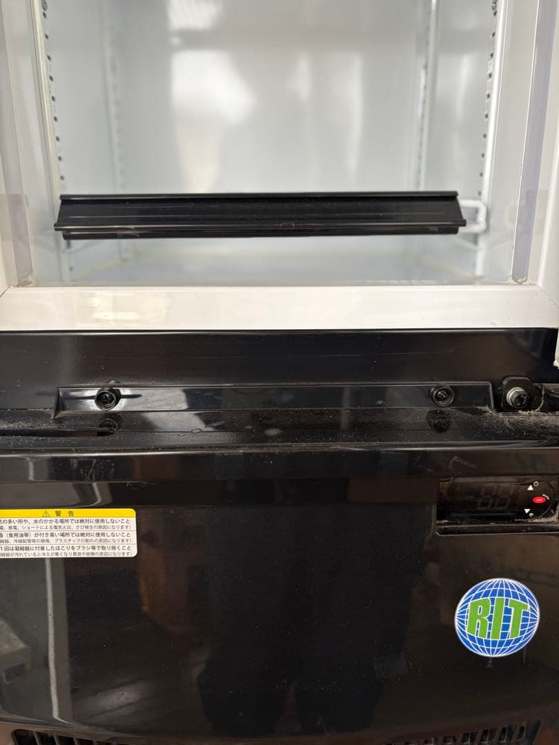 ブラックガラス扉ディスプレイ冷凍庫